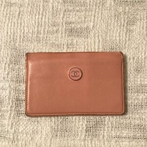 Chanel Pink Card Holder